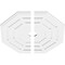 Ekena Millwork Westin Architectural Grade PVC Ceiling Medallion, 32"OD x 3"ID x 12 3/4"C x 1"P, Two-Piece CMP32WN2-03000 - alternate 3